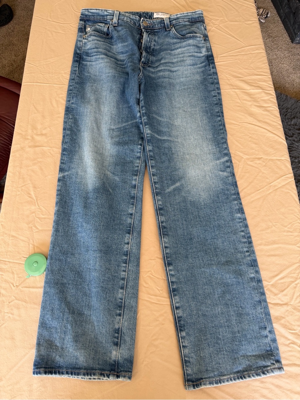 AG Alexxis Straight Jeans Women’s 31R High Rise Medium Wash Denim
